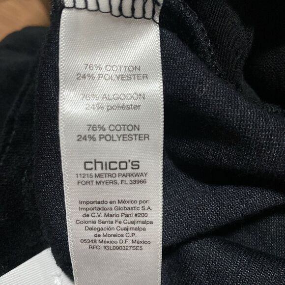 Zenergy By Chico's Womens Pants Size 0 US 4 XL Velour Velvet Pull On NWT - Picture 10 of 10